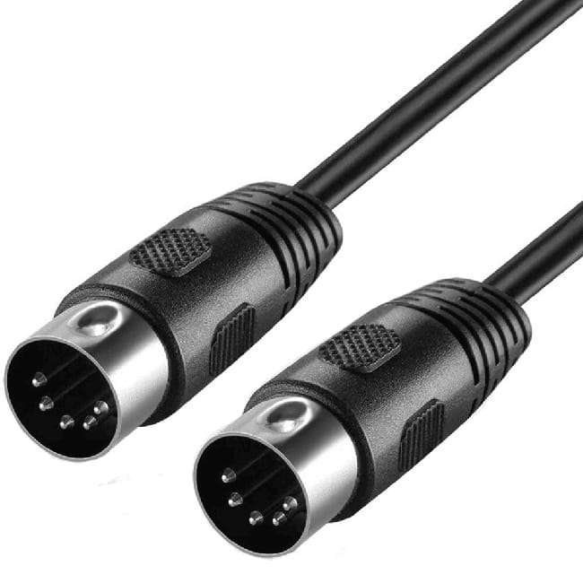 Conector DIN 5 pines típico MIDI